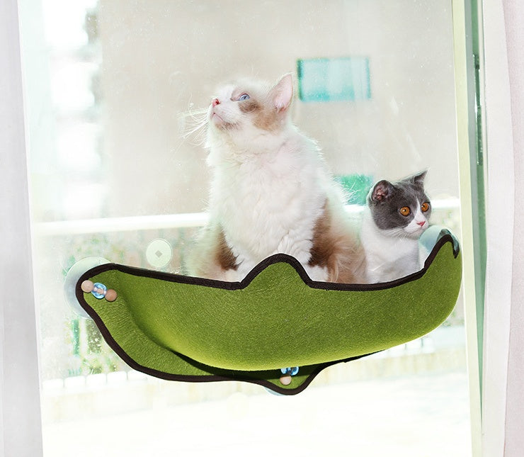 Space-Saving Cat Window Hammock for Relaxing Views