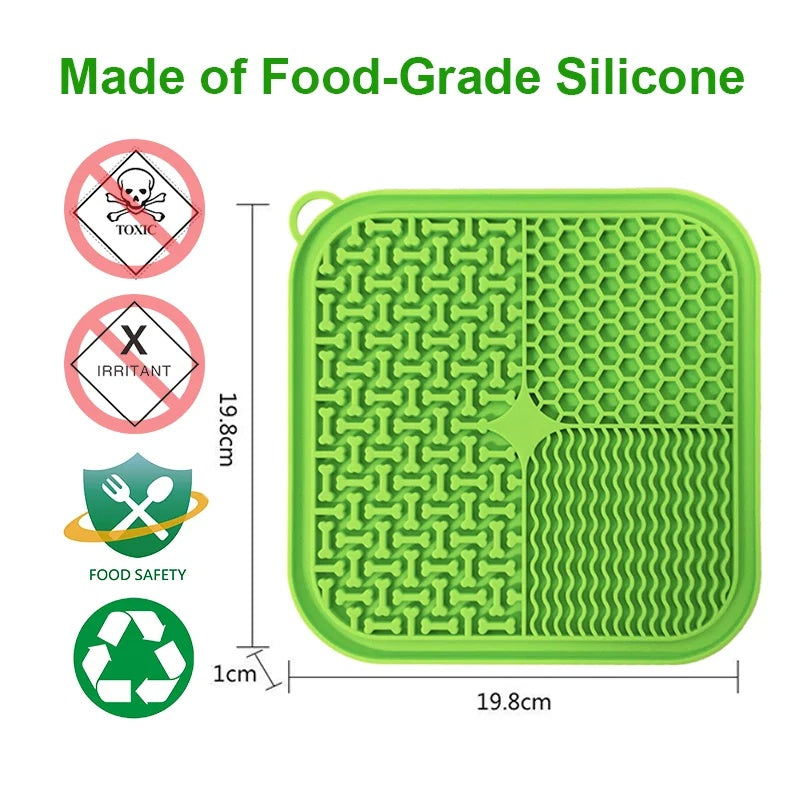 Slow Feeder Lick Pad – Fun, Stress-Relief Treat Mat