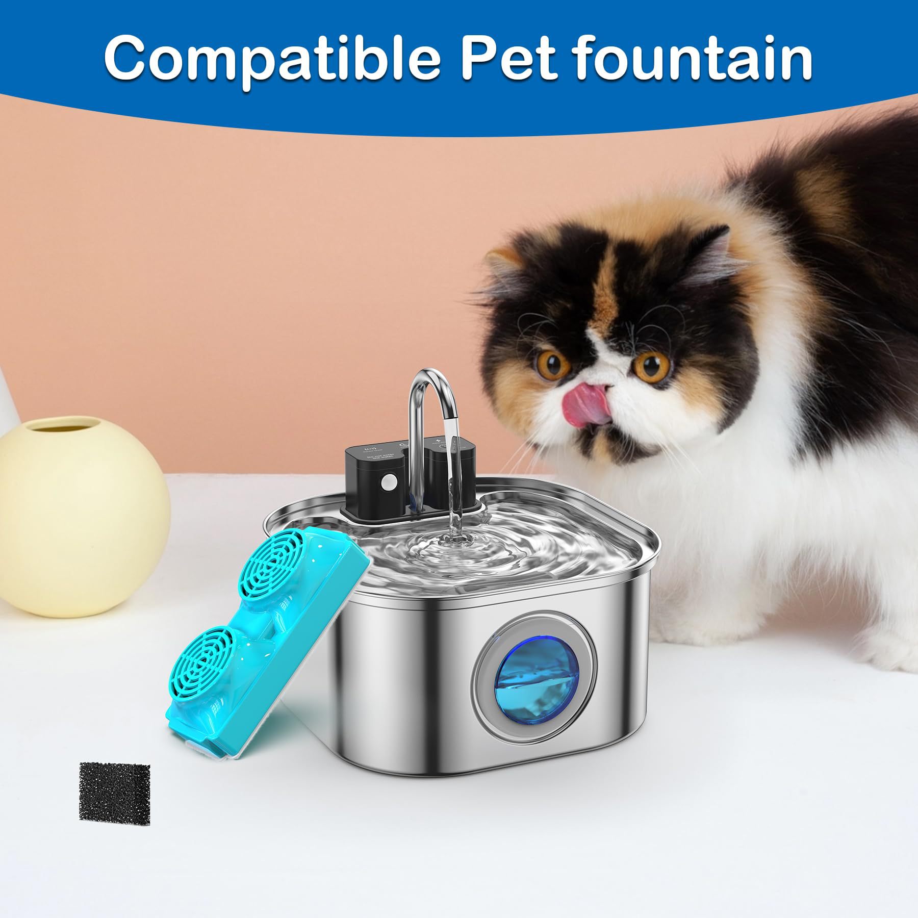 FreshFlow Replacement Filters for Dog & Cat Water Fountains