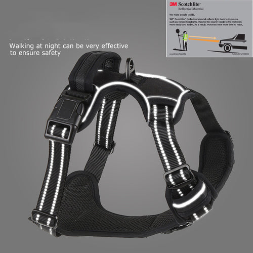 Breathable Reflective Dog Harness for Safer Night Walks