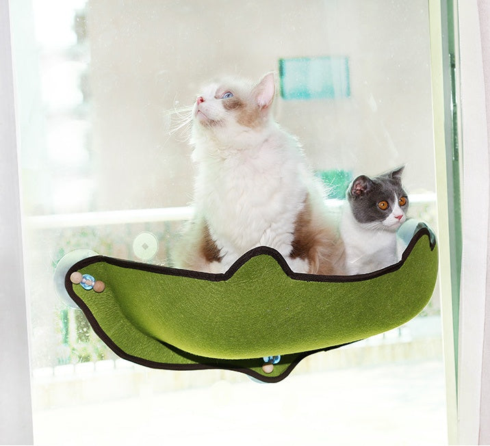 Space-Saving Cat Window Hammock for Relaxing Views