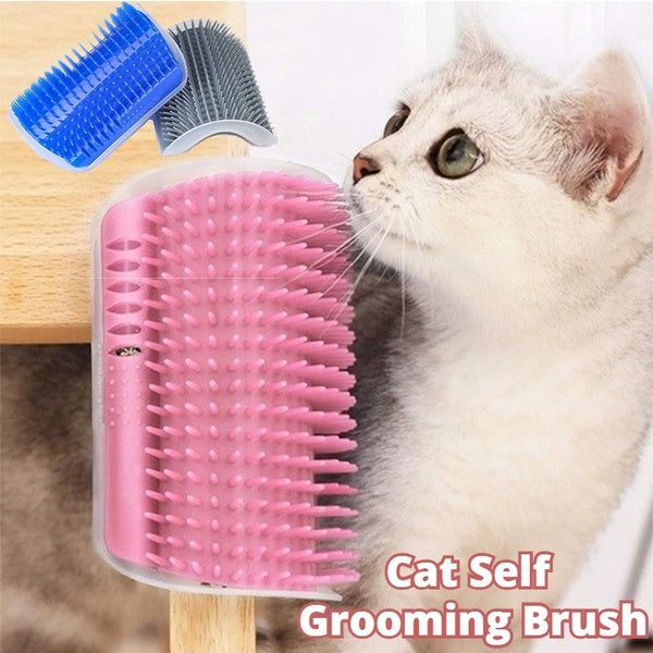 Wall-Mounted Cat Grooming Brush for Happy, Itch-Free Cats