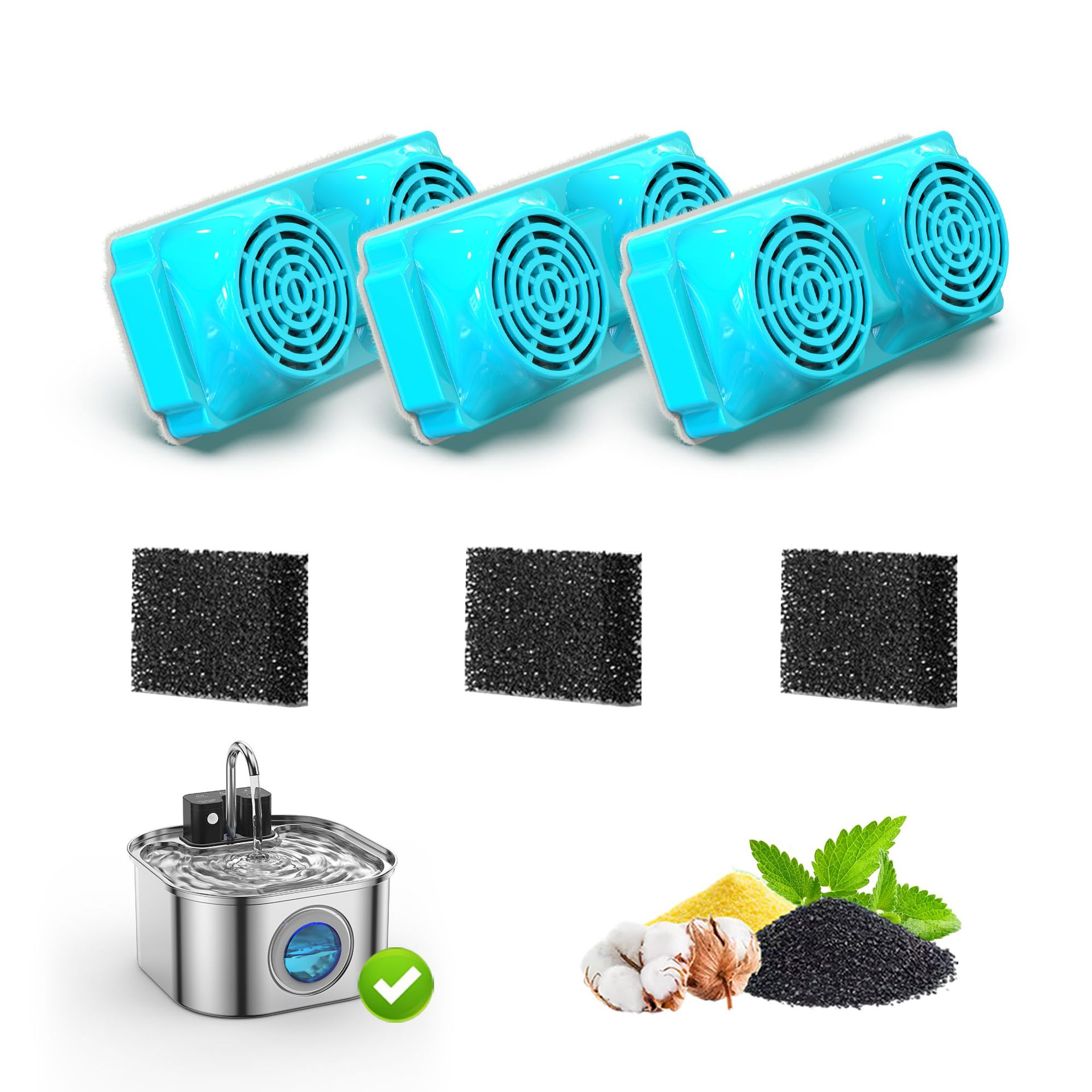 FreshFlow Replacement Filters for Dog & Cat Water Fountains