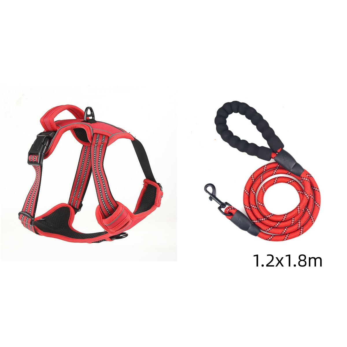 Breathable Reflective Dog Harness for Safer Night Walks