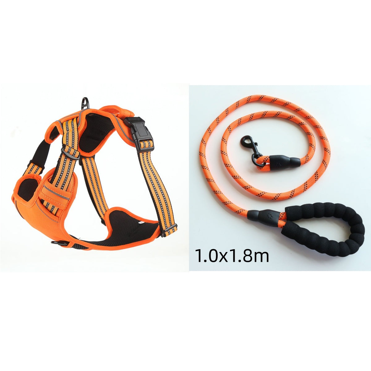 Breathable Reflective Dog Harness for Safer Night Walks