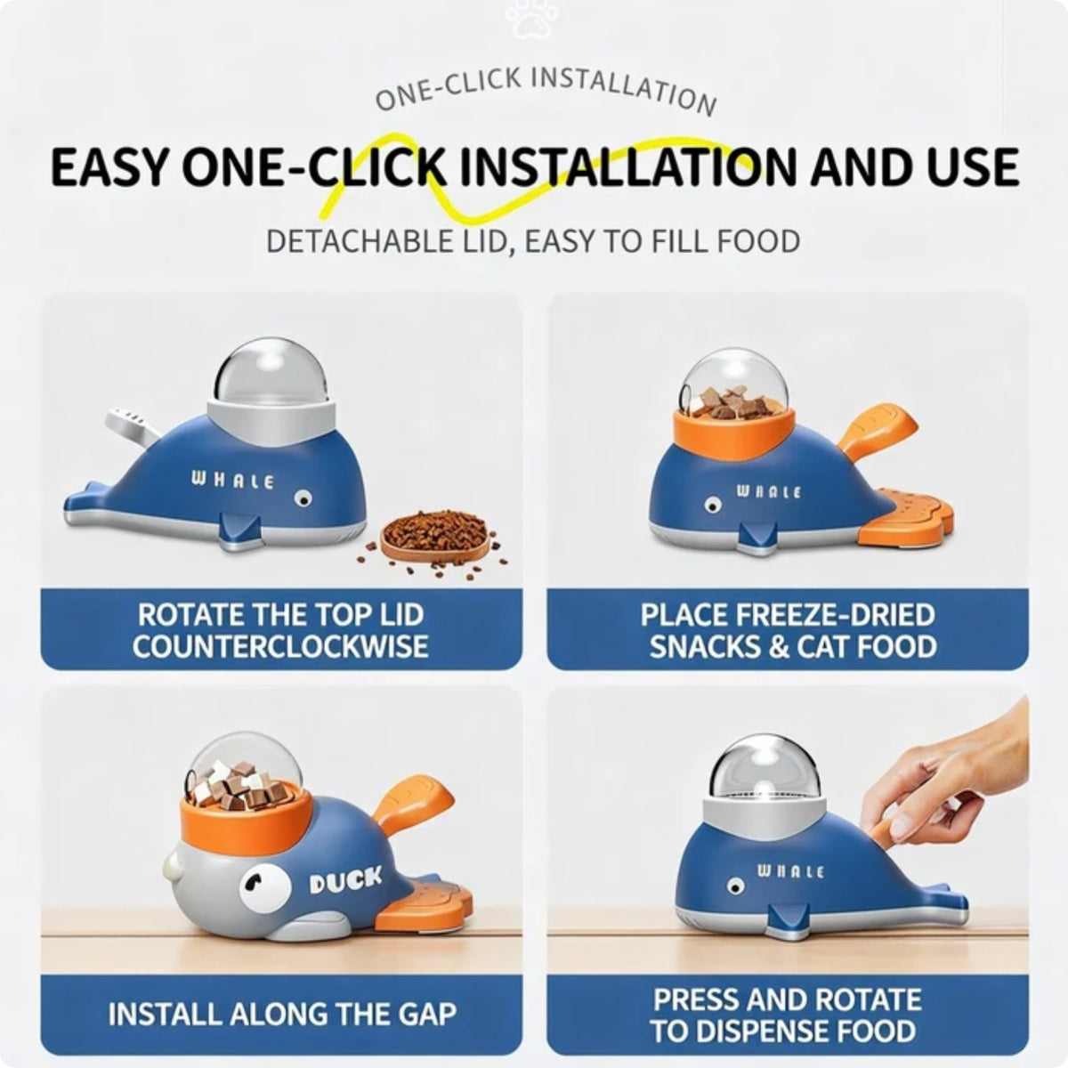 Interactive Food Dispenser Toy for Fun Mealtime Play